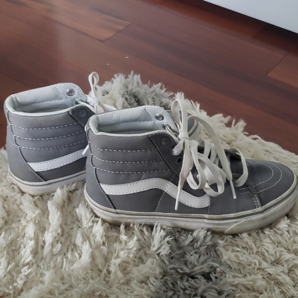 grey vans womens high tops